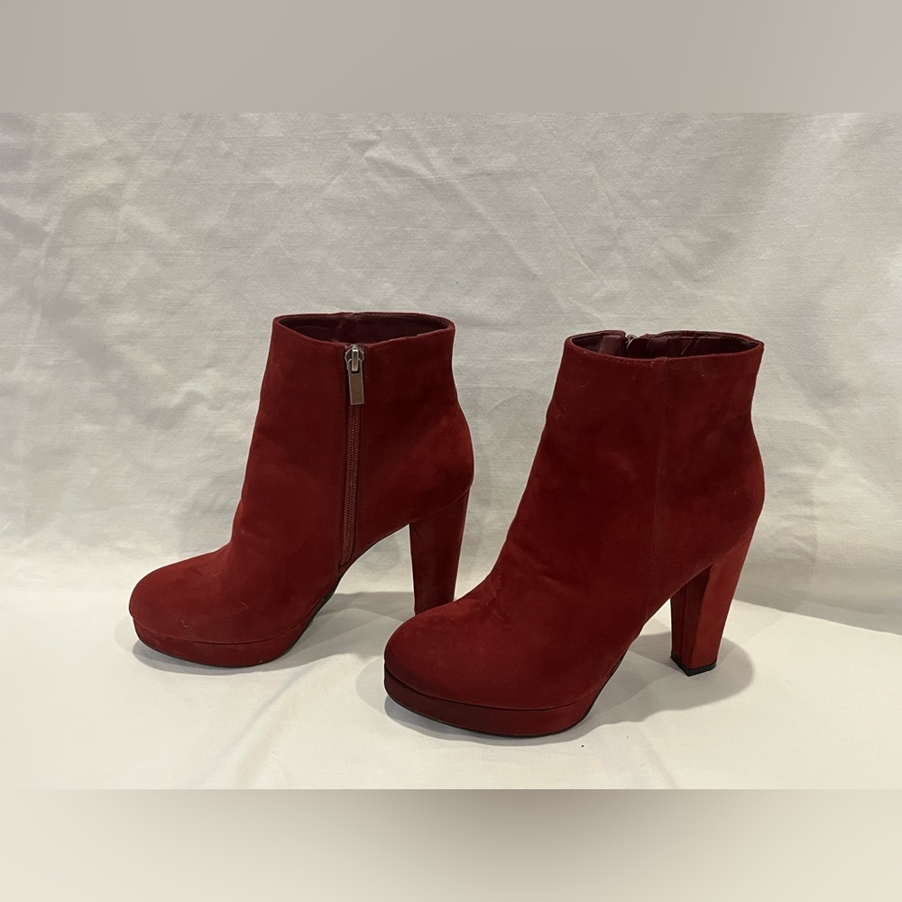 Suede Heeled Booties